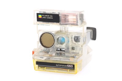 Lot 262 - A Transparent Polaroid Autofocus 660 Instant Camera