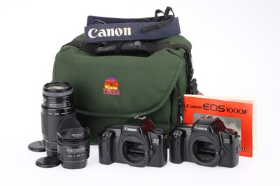 Lot 167 - A Canon EOS 1000FN 35mm SLR Camera Outfit