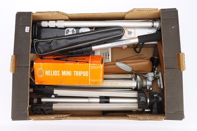 Lot 619 - A Mixed Selection of Camera Tripods & Monopods