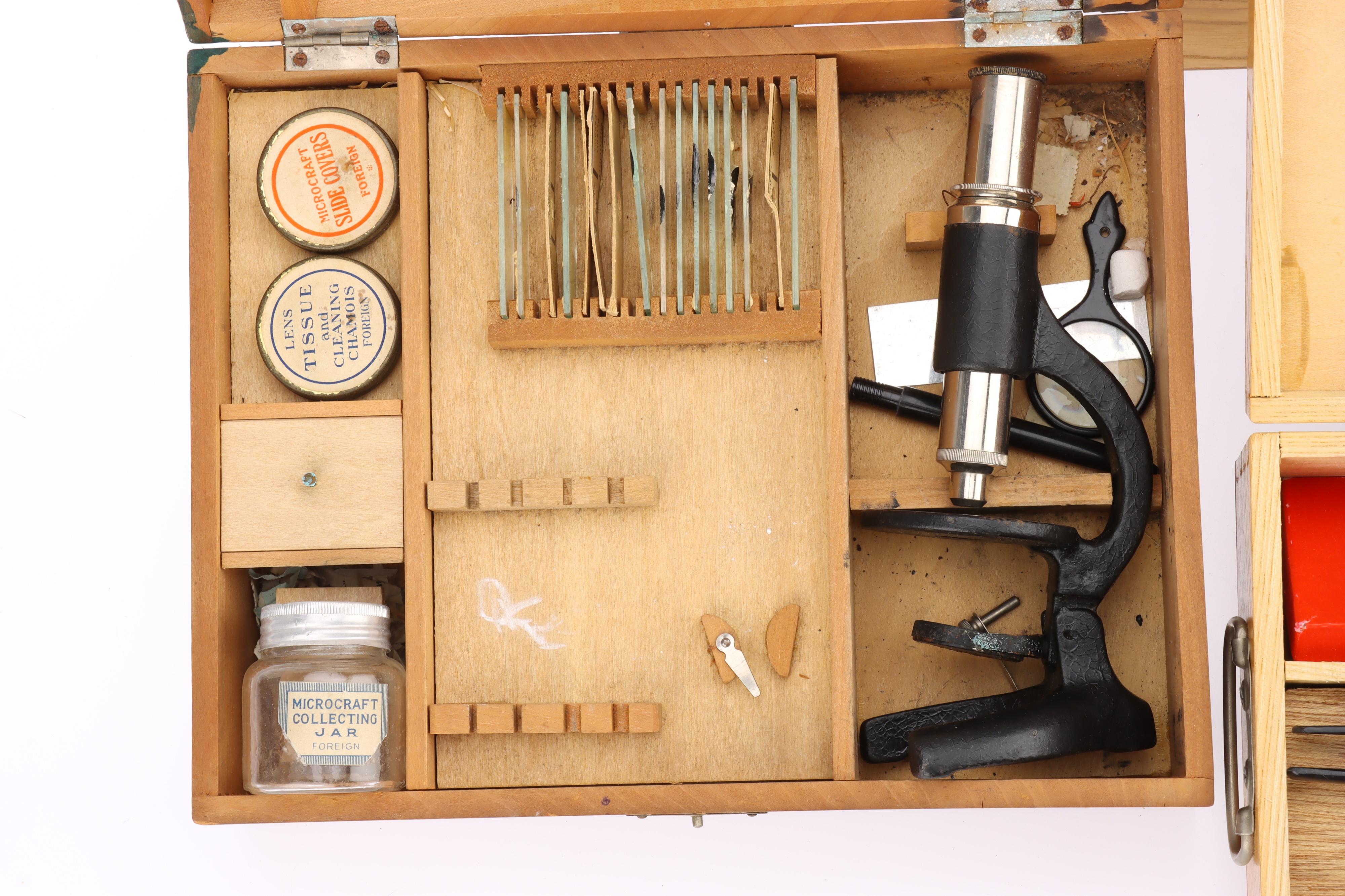 Lot 799 - Two Simple Student's Microscopes,