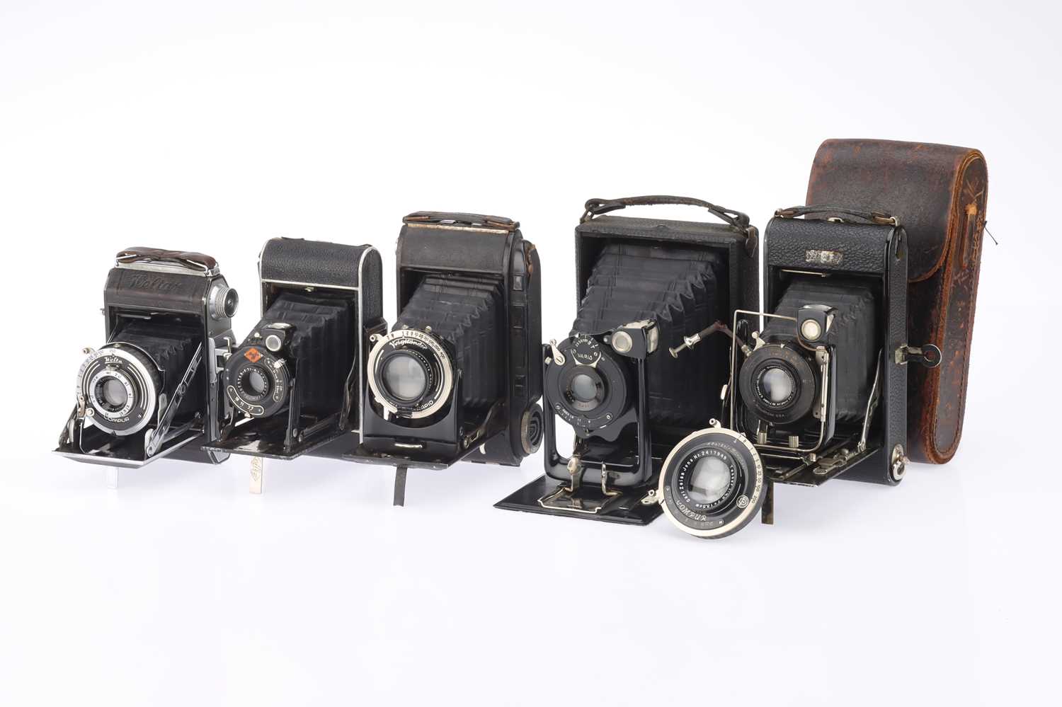 Lot 440 - A Selection of Five Folding Cameras