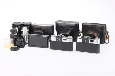 Lot 436 - A Selection of Soviet Era Cameras & Lenses