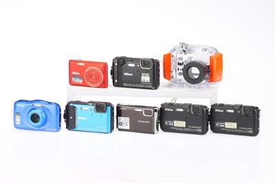 Lot 448 - A Selection of Nikon Coolpix Compact Digital Cameras