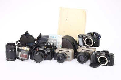 Lot 147 - A Selection of Minolta 35mm SLR Cameras