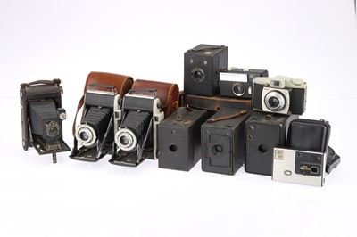 Lot 406 - A Tray of Various Kodak and Other Cameras