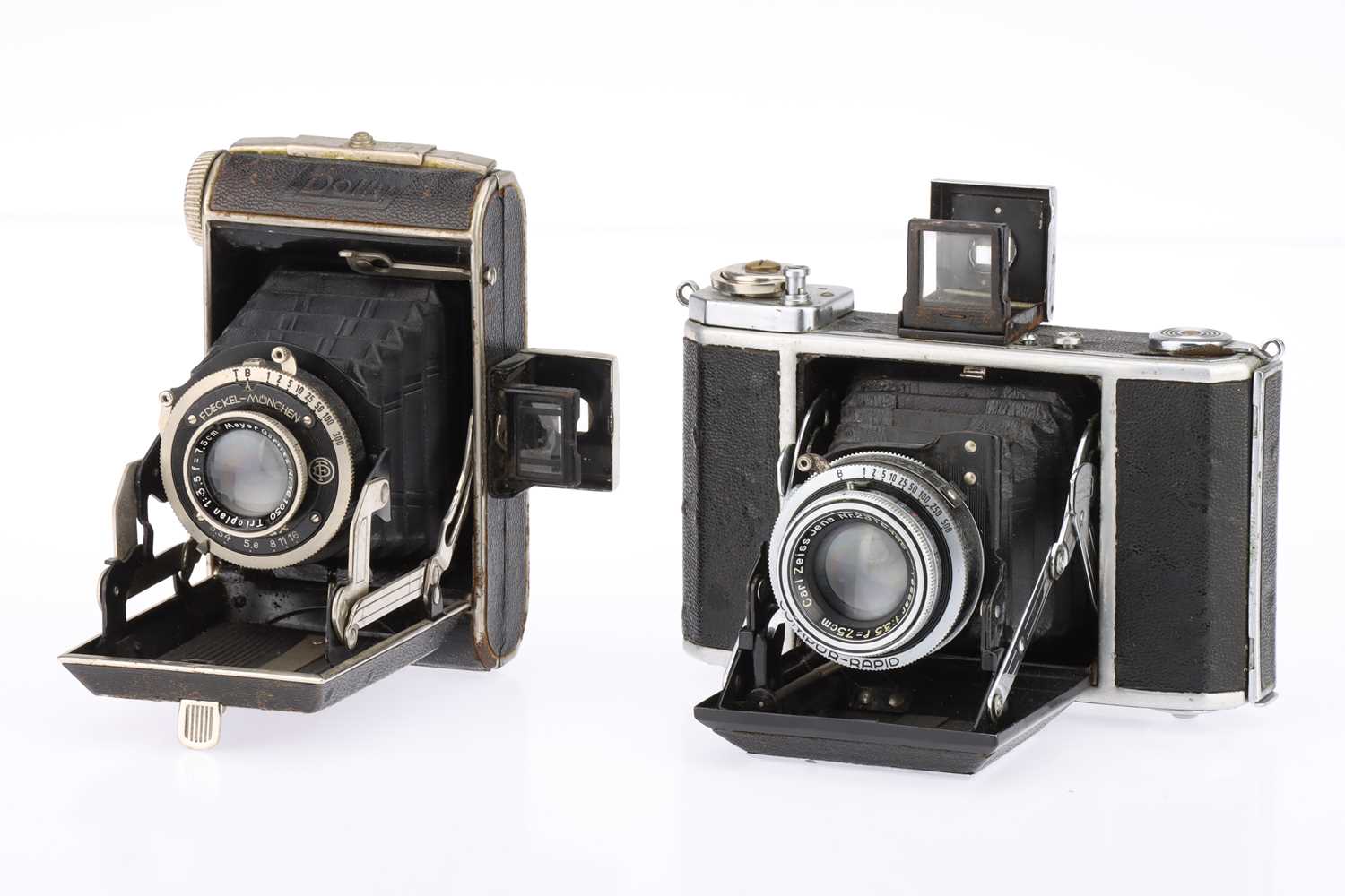 Bed View Camera Lot 403 - Two Folding Bed Viewfinder Cameras,