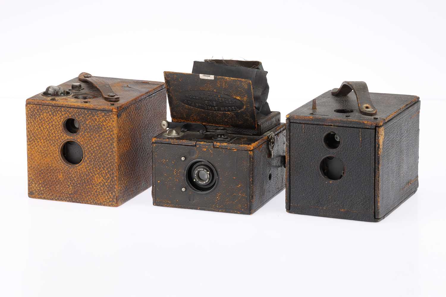 Lot 447 - A Selection of Three Box Type Cameras,