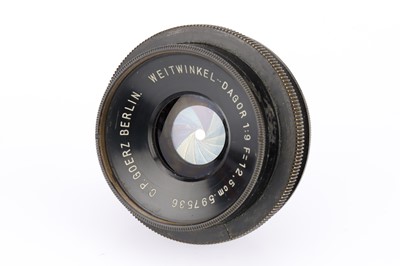 Lot 525 - A C. P. Goerz Berlin Weitwinkel-Dagor f/9 12.5cm Lens