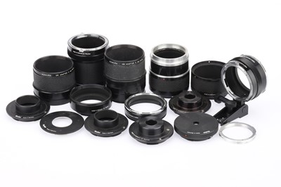 Lot 298 - A Selection of Tubes & Adaptors for Rollei SL66 Camreas