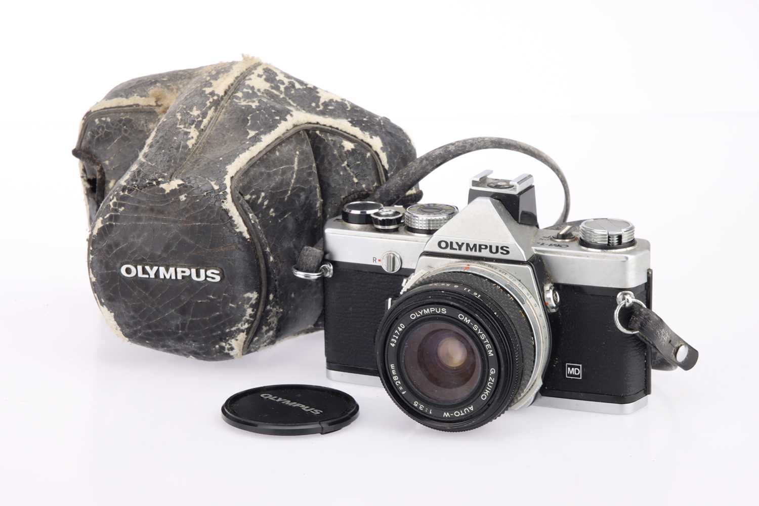 Fondello In Vera Pelle Per Olympus OM-1, OM-2, OM-4 - Protezione Anti-graffio, Rilascio Rapido
