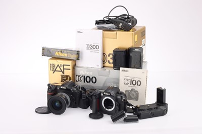 Lot 53 - A Nikon D300 DSLR Camera and a Nikon D100 DSLR Body