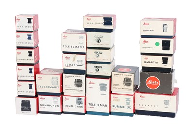 Lot 45 - A Selection of Empty Early Leica M Lens Boxes