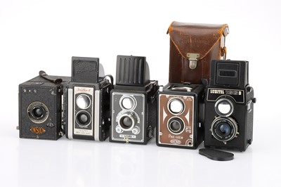 Lot 566 - A Group of TLR and Box Cameras