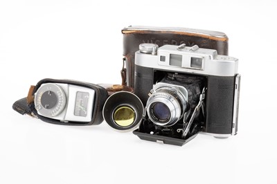 Lot 102 - An Aires Viceroy Medium Format Folding Rangefinder Camera