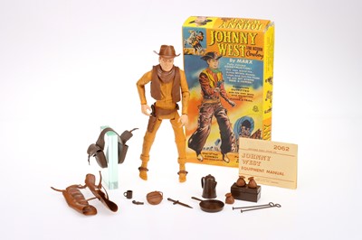 Lot 931 - Boxed Marx Toys Johnny West cowboy figure