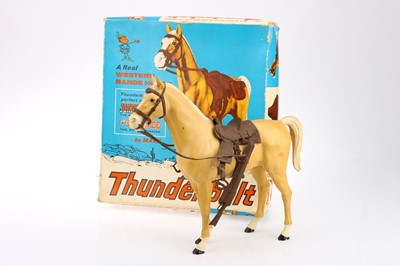 Lot 1292 - Marx Toys boxed Thunderbolt Range Horse from the Johnny West series