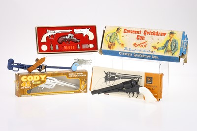 Lot 940 - Boxed Wild West cap guns by Lone Star, Replicast, B.C.M. and Crescent