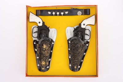 Lot 939 - Boxed Lone Star 'Cisco Kid' Twin Gun & Holster set and a 'Cheyenne' Cowboy Outfit