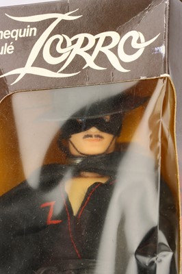 Lot 934 - Various plastic Zorro themed toys including rare Lone Star Sword & Mask on original card