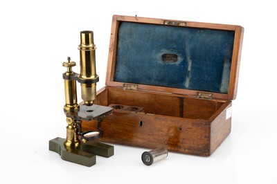 Lot 372 - French Compound Microscope Retailed By Crouch