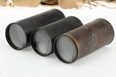 Lot 336 - A Collection of 3 Magic Lantern Projection Lenses