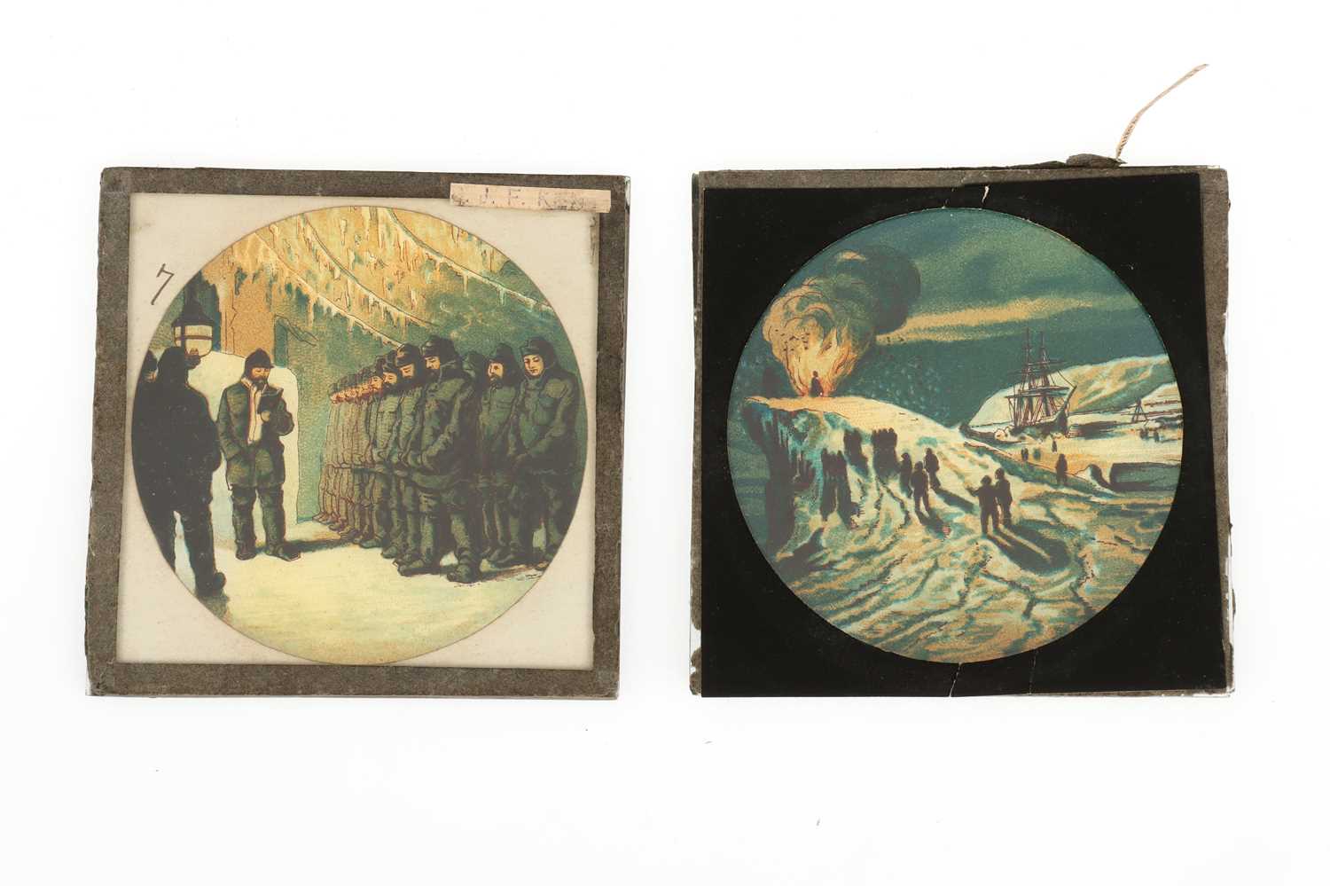 Lot 463 - Two Hand Coloured Magic Lantern Slides