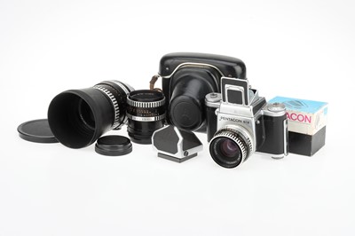 Lot 89 - A Pentacon Six Medium Format SLR Camera Outfit