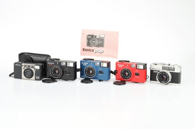 Lot 58 - A Selection of Konica Pop and Other Compact 35mm Cameras