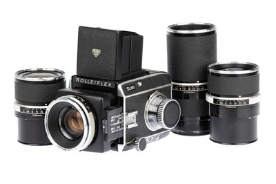 Lot 158 - A Rolleiflex SL66 Medium Format Camera Outfit