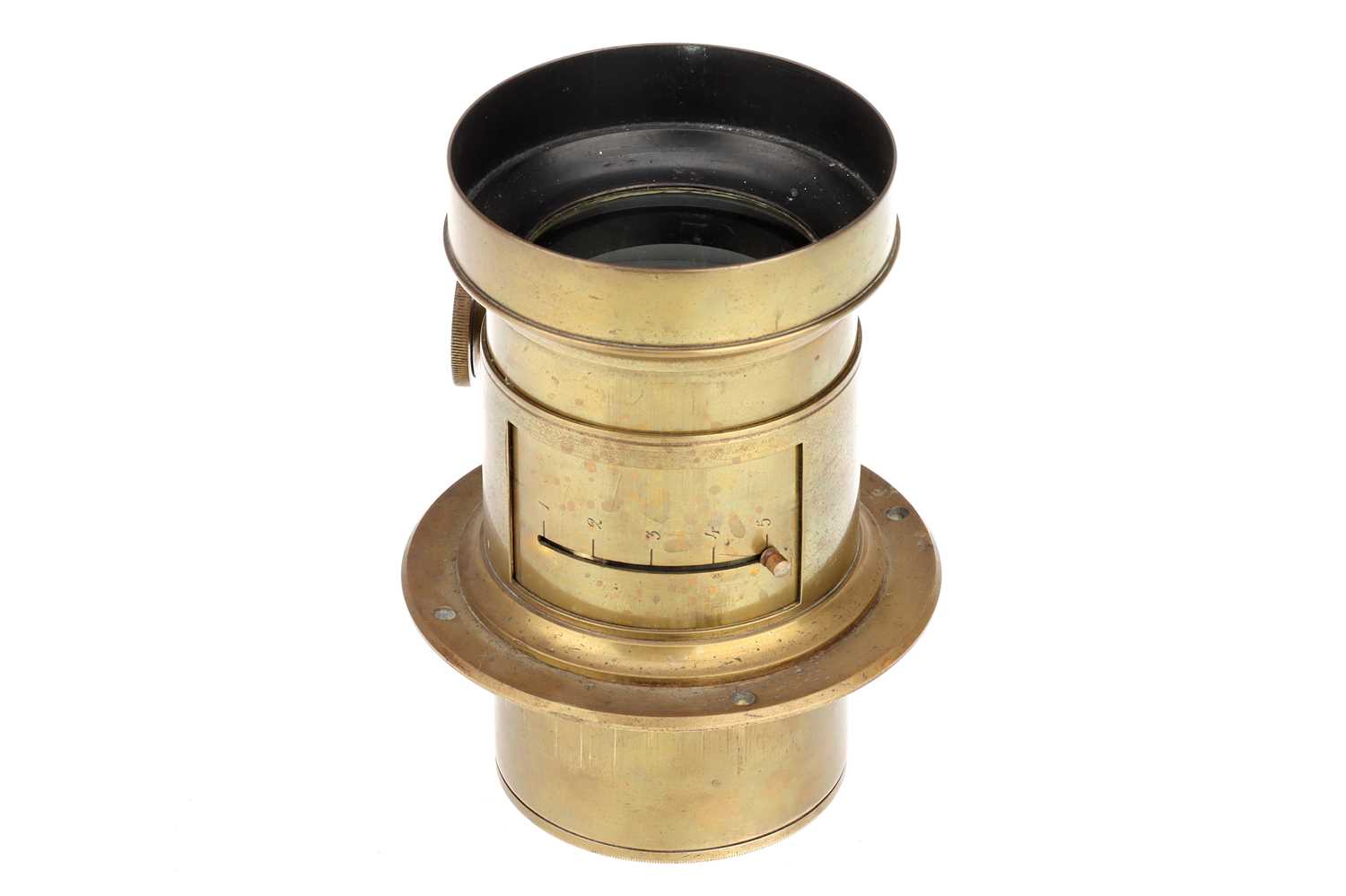 Lot 243 - An Unmarked Brass Petzval Lens