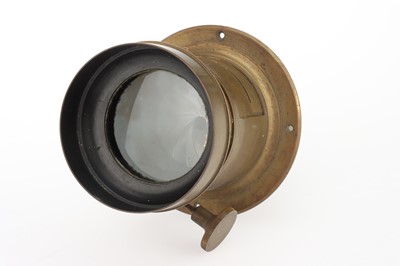 Lot 243 - An Unmarked Brass Petzval Lens
