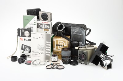 Lot 256 - A Selection of Various Lenses, Cameras and Accessories