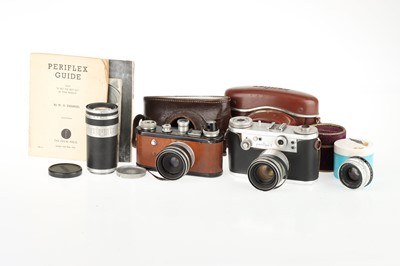 Lot 62 - A Selection of Periflex 35mm Cameras and Lenses