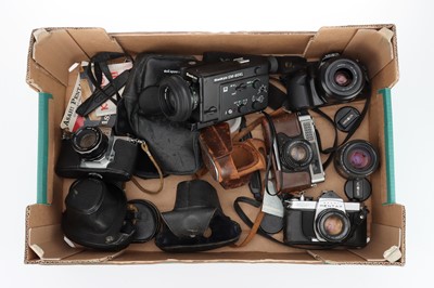 Lot 63 - A Group of Pentax SLR and Other 35mm Cameras