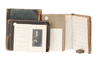 Lot 93 - Archive of Naval photograph Albums and Log books relating to Vice-Admiral George William McOran Campbell