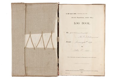 Lot 93 - Archive of Naval photograph Albums and Log books relating to Vice-Admiral George William McOran Campbell