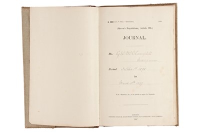 Lot 93 - Archive of Naval photograph Albums and Log books relating to Vice-Admiral George William McOran Campbell