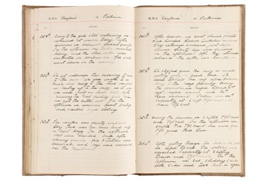 Lot 93 - Archive of Naval photograph Albums and Log books relating to Vice-Admiral George William McOran Campbell