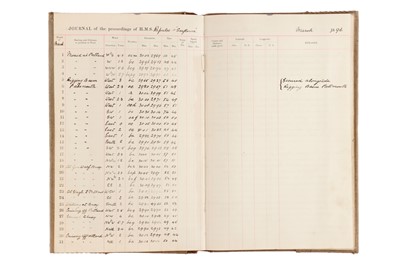 Lot 93 - Archive of Naval photograph Albums and Log books relating to Vice-Admiral George William McOran Campbell