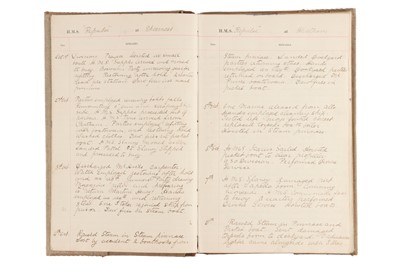 Lot 93 - Archive of Naval photograph Albums and Log books relating to Vice-Admiral George William McOran Campbell