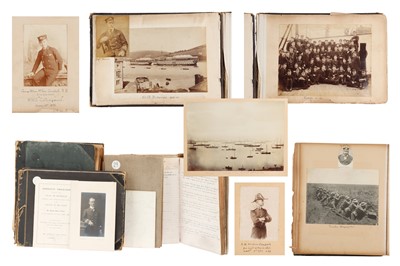 Lot 93 - Archive of Naval photograph Albums and Log books relating to Vice-Admiral George William McOran Campbell