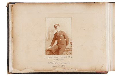 Lot 93 - Archive of Naval photograph Albums and Log books relating to Vice-Admiral George William McOran Campbell