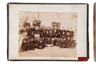 Lot 93 - Archive of Naval photograph Albums and Log books relating to Vice-Admiral George William McOran Campbell