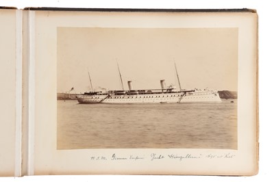 Lot 93 - Archive of Naval photograph Albums and Log books relating to Vice-Admiral George William McOran Campbell