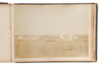 Lot 93 - Archive of Naval photograph Albums and Log books relating to Vice-Admiral George William McOran Campbell