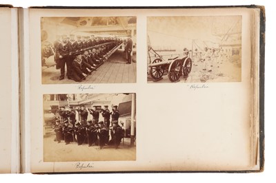 Lot 93 - Archive of Naval photograph Albums and Log books relating to Vice-Admiral George William McOran Campbell