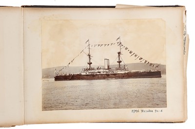 Lot 93 - Archive of Naval photograph Albums and Log books relating to Vice-Admiral George William McOran Campbell