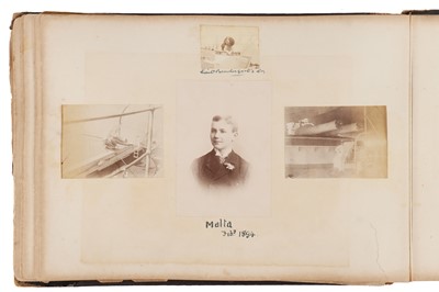 Lot 93 - Archive of Naval photograph Albums and Log books relating to Vice-Admiral George William McOran Campbell