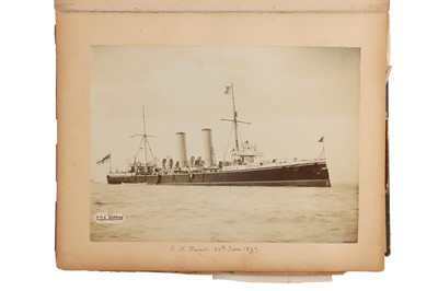 Lot 93 - Archive of Naval photograph Albums and Log books relating to Vice-Admiral George William McOran Campbell