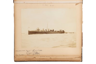 Lot 93 - Archive of Naval photograph Albums and Log books relating to Vice-Admiral George William McOran Campbell